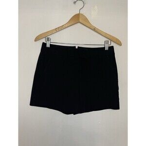 Theory Women's Sz 2 Black Chino Shorts 5" Inseam Capsule High Rise